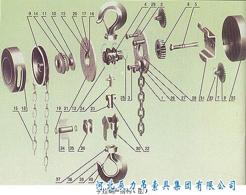 手拉葫蘆結(jié)構圖